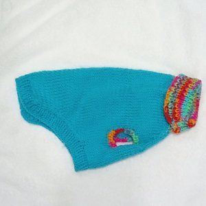 Hand Crafted Knit Pug Pet Jacket Fur Baby Clothing Knit Cat Dog Sweater Coat